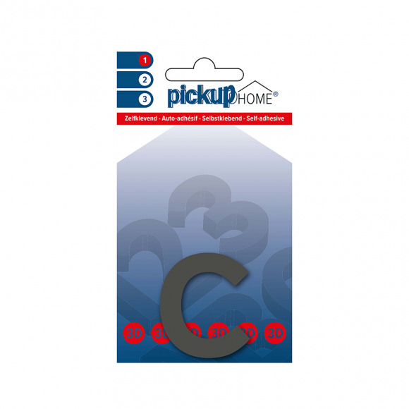 PICKUP 3D Home Rio Letter C Grijs 6cm