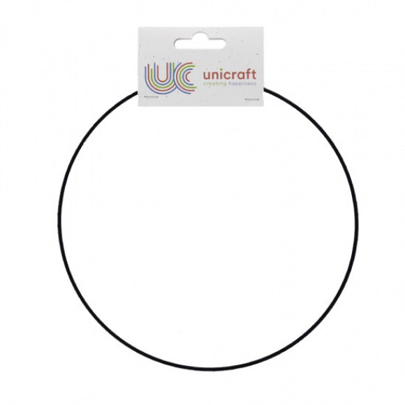 UNICRAFT Ring Metaal Zwart Ø 25cm Dikte 2,7mm Zwart