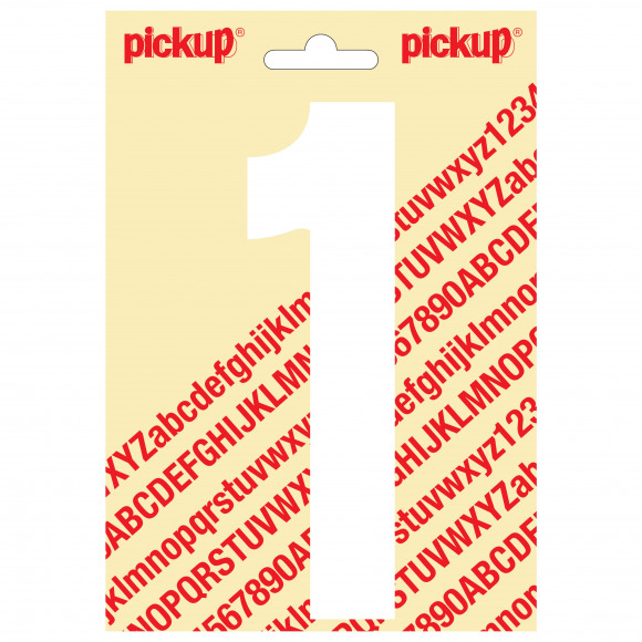 PICKUP Nobel Cijfer 1 Wit 15cm