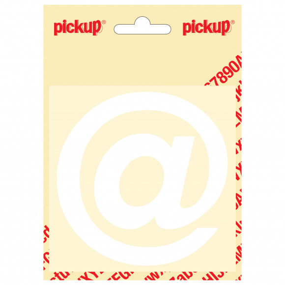 PICKUP Helvetica @ Wit 10cm