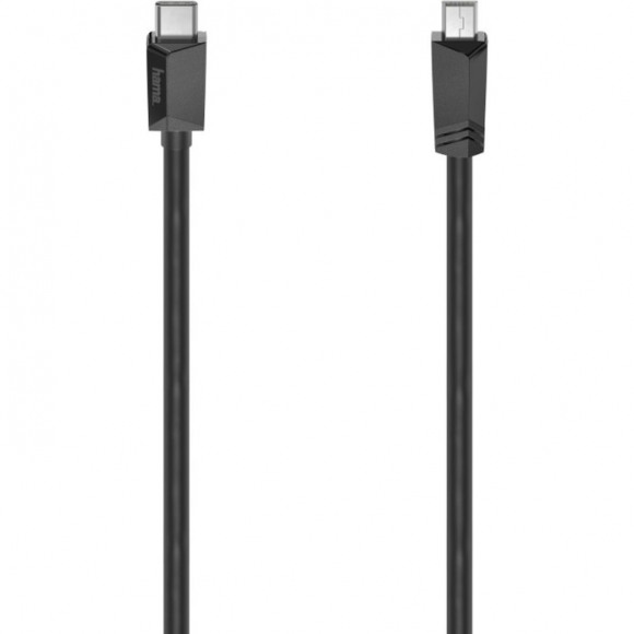 Hama USB-C-kabel USB-C-stekker - Mini-USB-stekker USB 2.0 480 Mbit/s 0,75 M