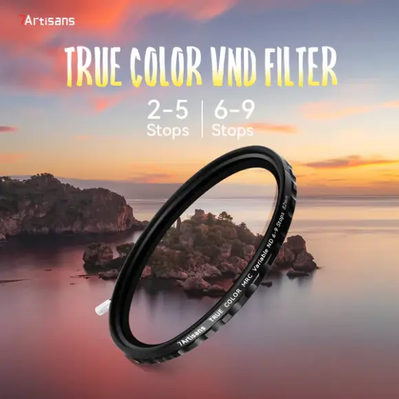 7A 77mm True Color VND 6-9 Variable Density Filter 6-9 stops