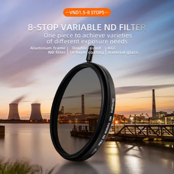 7Artisans VND-62MM cameralensfilter Variabele opaciteitsfilter voor camera's 6,2 cm