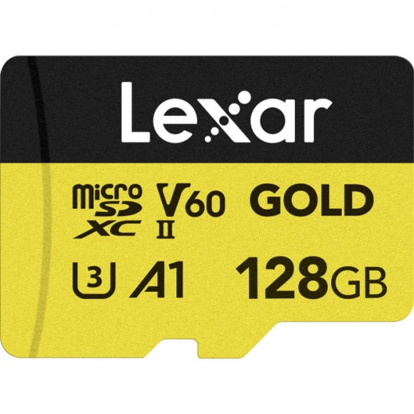 Lexar MicroSDXC Gold Series UHS-II 128GB V60