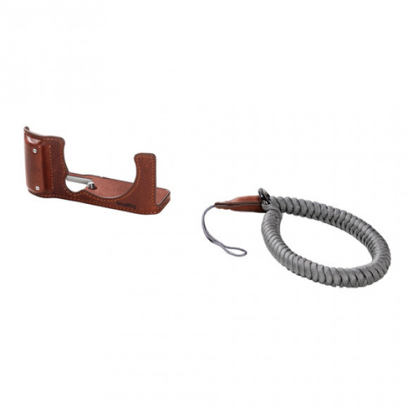 SmallRig 4880 Camera Leather Half Case Kit for Fujifilm X-M5, bruin