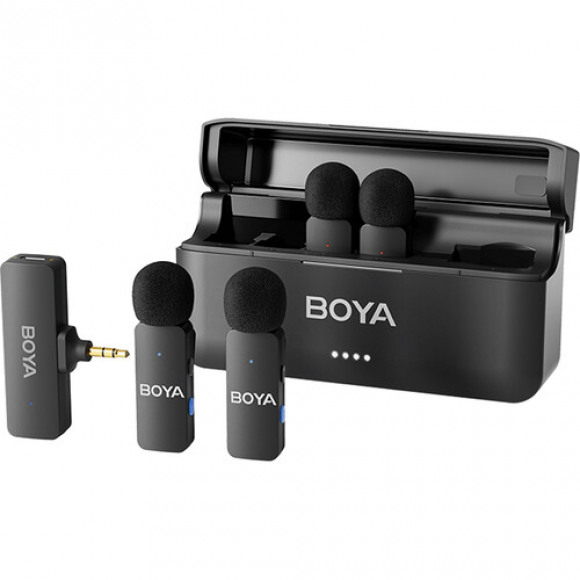 Boya BY-V4 - 2.4GHz Four-channel wireless mic with 3.5mm TRS plug