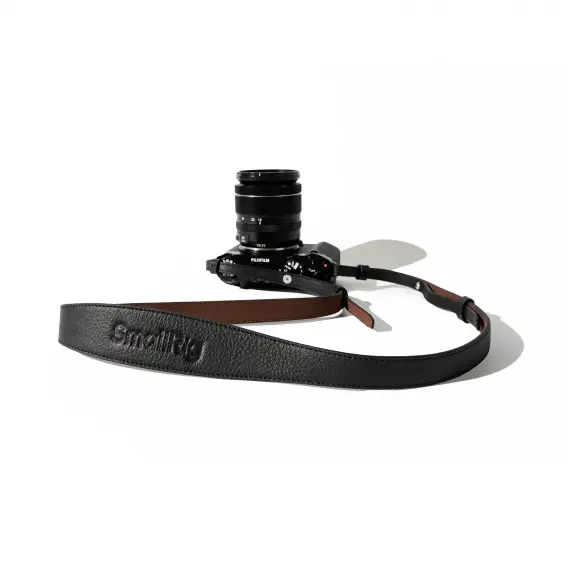 SmallRig 5208 Universal Leather Camera Shoulder Strap (zwart)