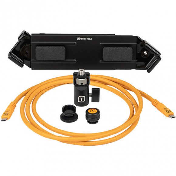 TetherTools TetherPro Optima 10G Mobile Tethering Kit 6&apos; (1.8m) Straight to Straight, High-Visibility Orange