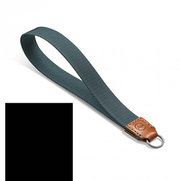 Leica Wrist Strap D-Lux 8 Fabric, Leather Cognac - Petrol - 18571