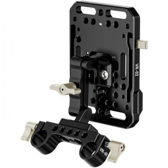 ZGCINE V-Lock Battery Plate on 15mm LWS Mount with Adjustable Arm