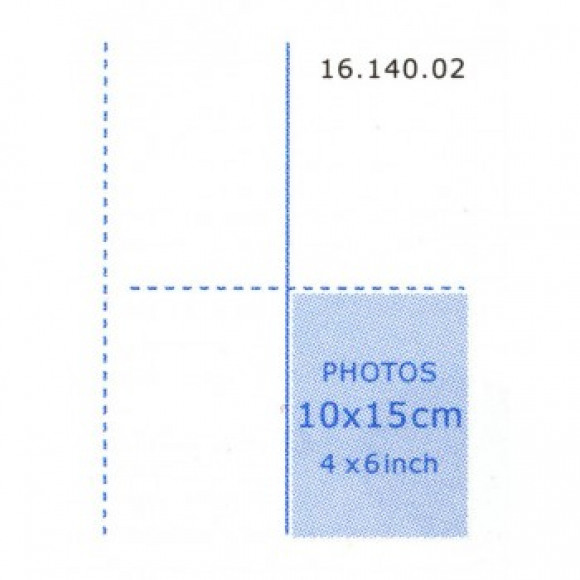 HENZO  Fotobladen 16.140.02  A4 Wit voor 10x15  10st