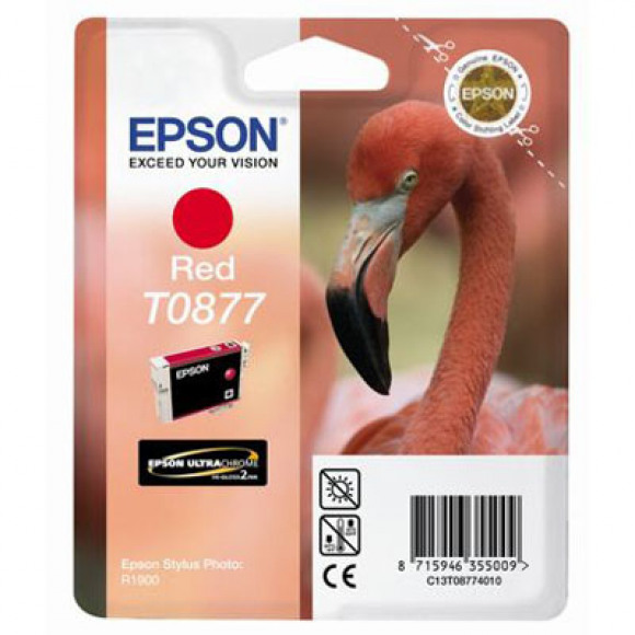 Epson T0877 Rood Cartridge