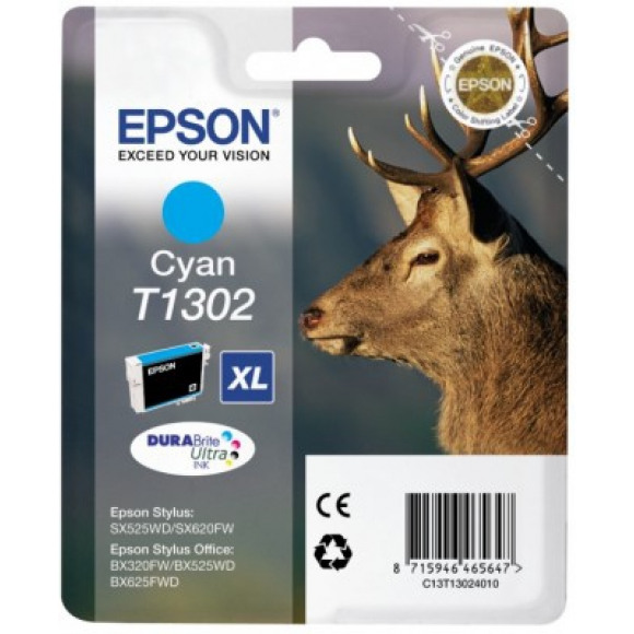 Epson T1302 Cyaan Cartridge