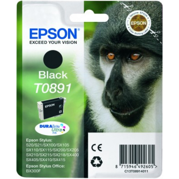 Epson T0891 Zwart Cartridge