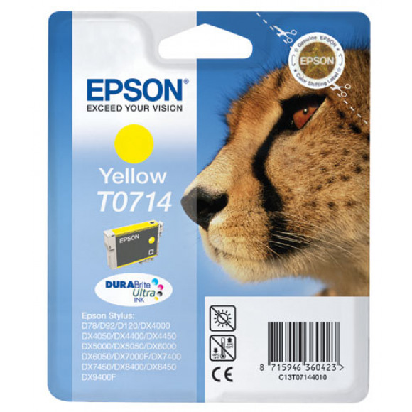 Epson T0714 Geel Cartridge