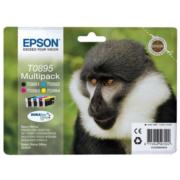 Epson T0895 Multipack Zwart En Kleur Cartridge