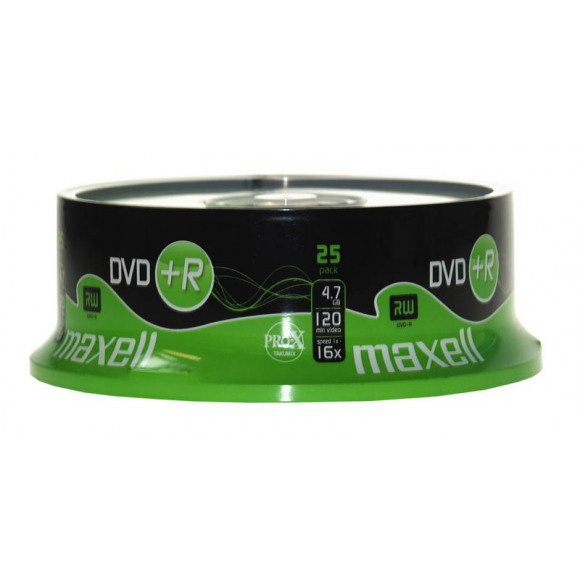 MAXELL  DVD+R 120/4.7GB Spindle 25 16X