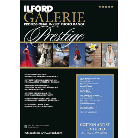 ILFORD  Cotton Artist Textured A4 25v 310g Galerie Prestige