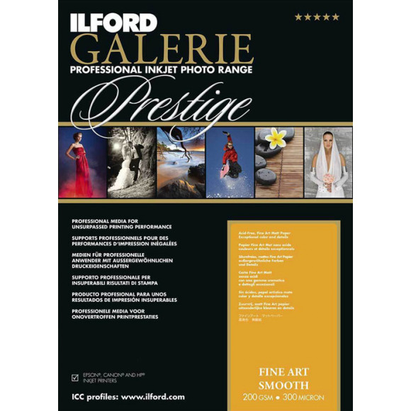 Ilford GALERIE Prestige Fine Art Smooth 10x15cm 50 vel