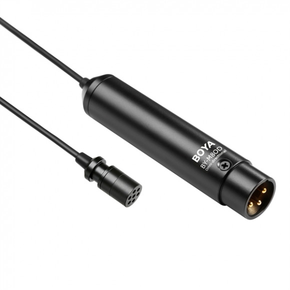 BOYA  BY-M8OD XLR omnidirectional lapel mic