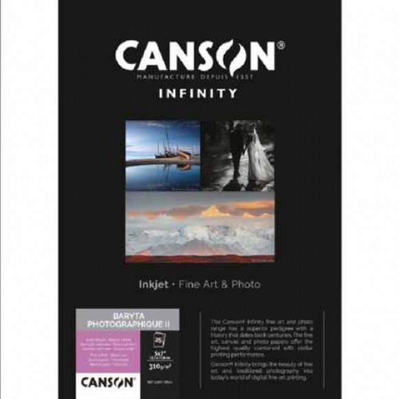 CANSON  BARYTA PHOTOGRAPHIQUE II 310g 127x178mm 25 vel