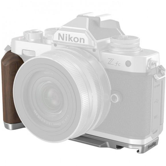 SmallRig 4803 Wooden L-Shape Grip for Nikon Z fc, zilver
