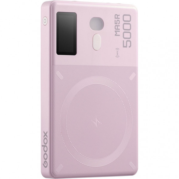 Godox MA5R Mobile Power Bank & RGB LED Light Pink