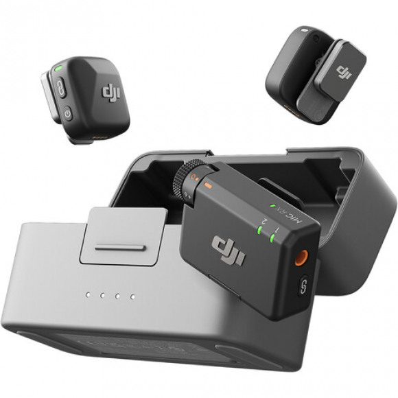 DJI Mic Mini (2 Tx + 1 Rx Charging Case) Microfoon Grijs