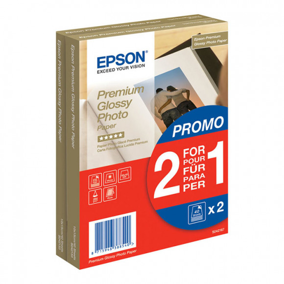 Epson Premium Glossy Fotopapier 80 vel (10 x 15)
