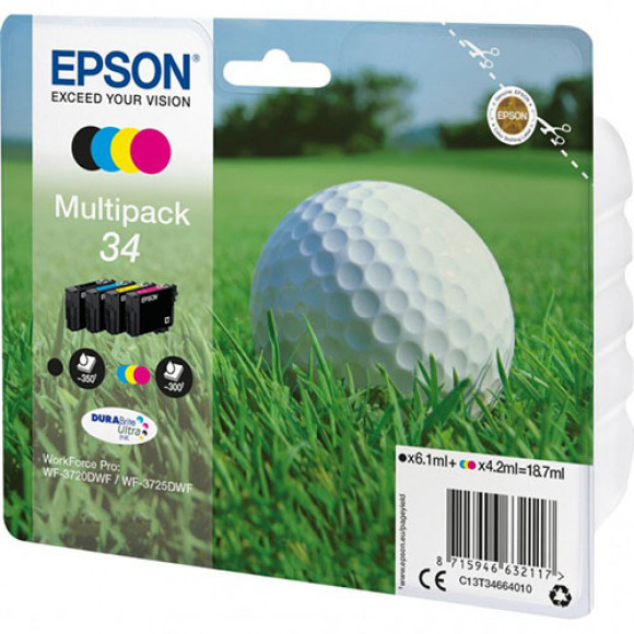 Epson Cartridge 34 (T3466) Multipack
