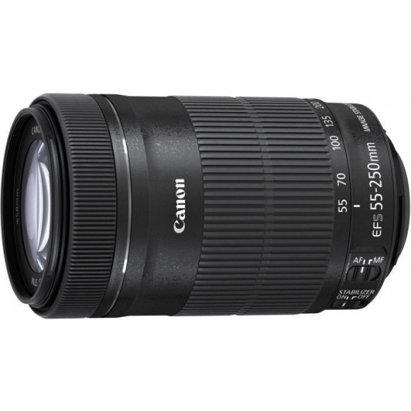 Canon EF-S 55-250 mm F4.0-5.6 IS STM 58 mm filter (geschikt voor Canon EF-S) zwart