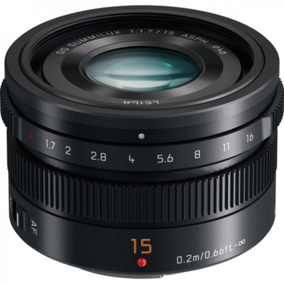 Panasonic Leica DG Summilux 15mm f/1.7 ASPH - geschikt voor alle MicroFourThirds systeemcamera's