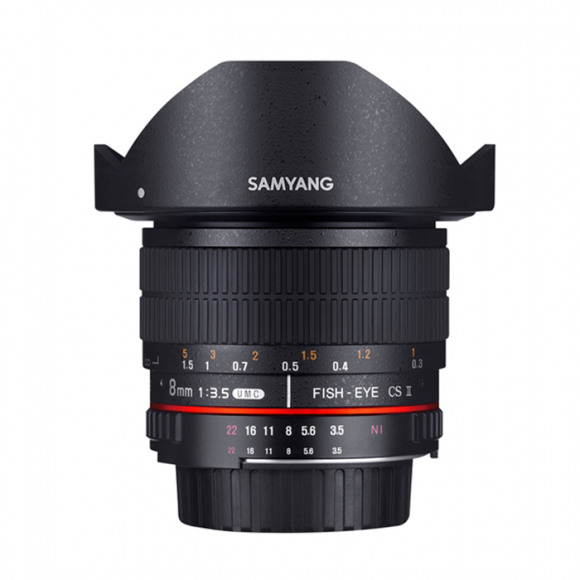 Samyang 8mm F3.5 UMC Fish-Eye CS II SLR Groothoeklens Zwart