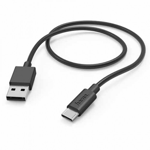 Hama Oplaadkabel USB-A - USB-C 1 M Zwart