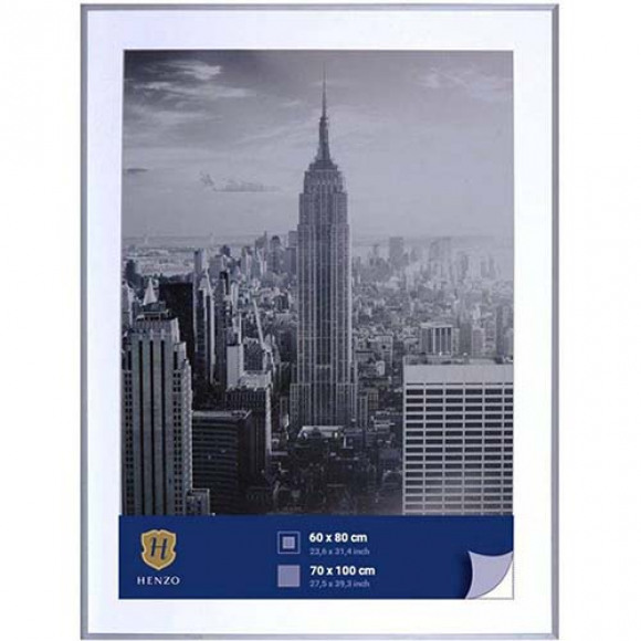 Fotolijst - Henzo - Manhattan - Fotomaat 70x100 cm - Zilver