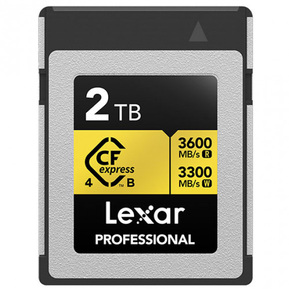 Lexar CFexpress PRO Type B GOLD 4.0 series 2TB - R3600/W3300MBs