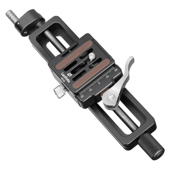 Leofoto Macroslider MP-150 met NP-50 snelkoppelingsplaatje