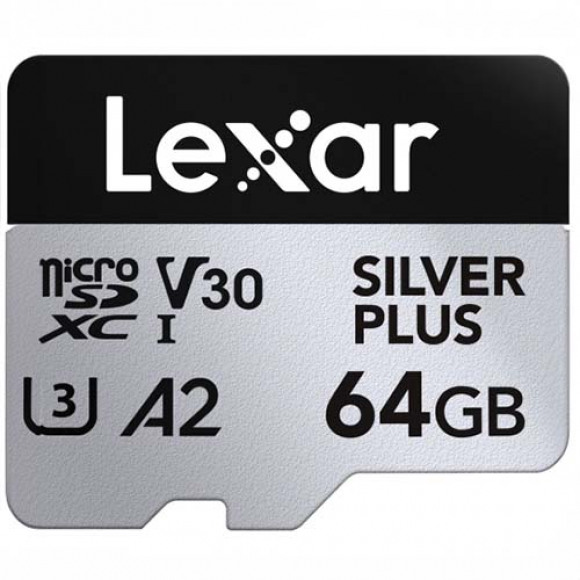 Lexar MicroSDXC Silver Plus UHS-1 64GB V30
