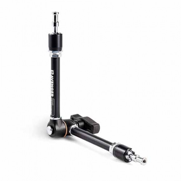 Manfrotto Avenger Friction Arm w/T-Knob Black, Dual 16mm/5/8in Spigots