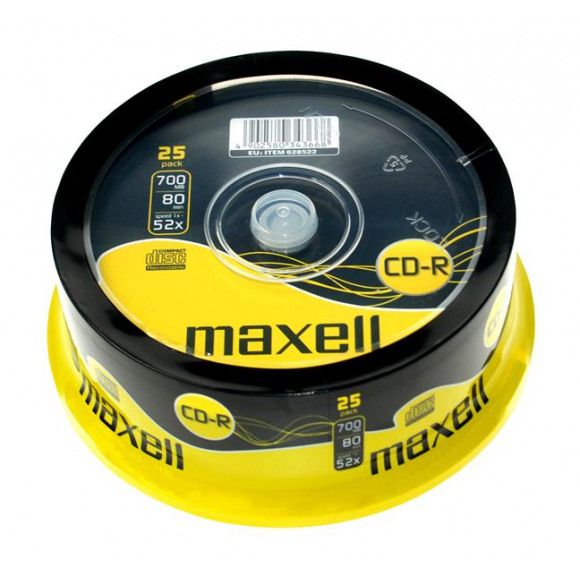 MAXELL  CD-R 80 700MB XL Spindle 25 52X