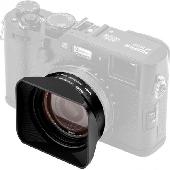 NiSi Lens Hood. UV-Filter & Cap for Fuji X100 Black