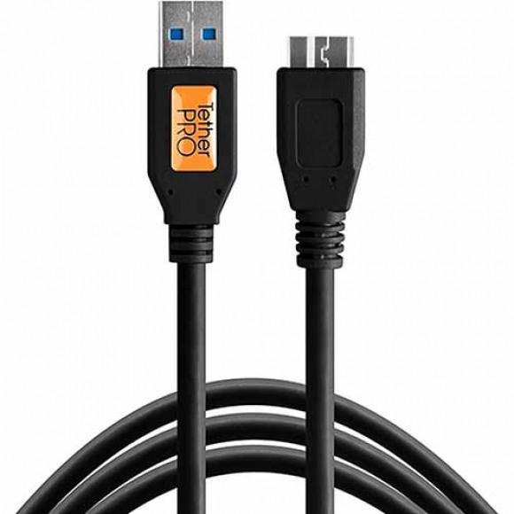 Tether Tools TetherPro USB 3.0 male to Micro-B, 1', BLK