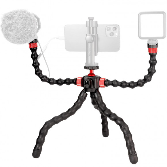 Ulanzi MT-52 Flexibel statief met 2 flexibele armen - Octopus tripod - voor smartphone, camera en GoPro