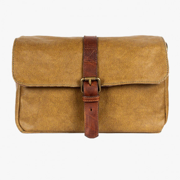 Bronkey Paris Camera bag Waxed Canvas Olive Green Color