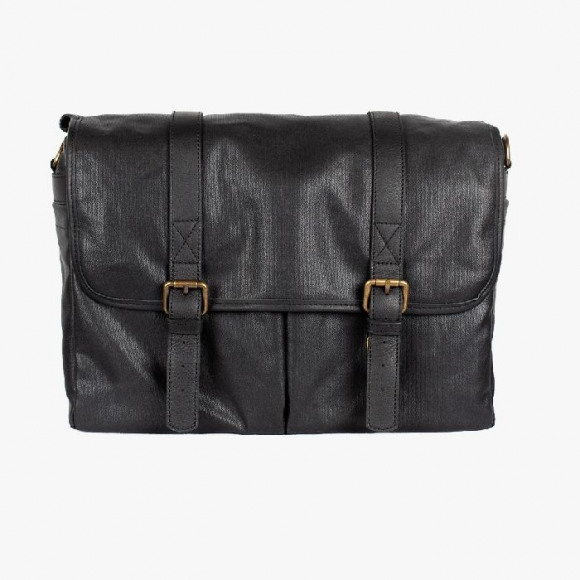 Bronkey Roma Camera Bag Waxed Canvas Black Color