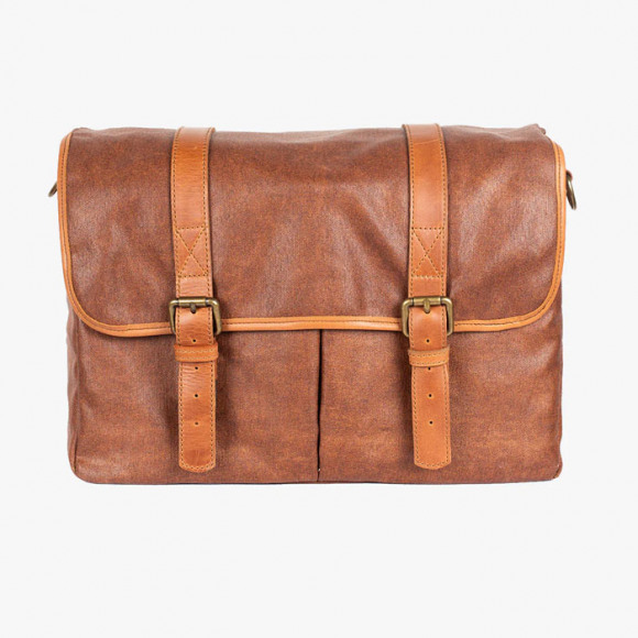 Bronkey Roma Camera Bag Waxed Canvas Coffee Color