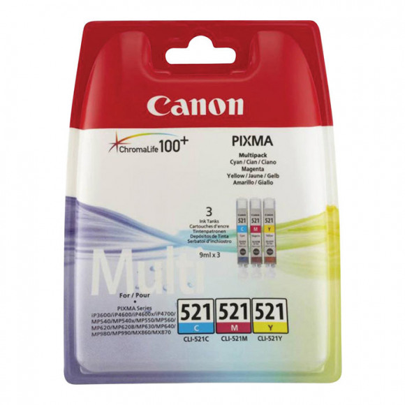 Canon CLI-521 Cartridges Combo Pack