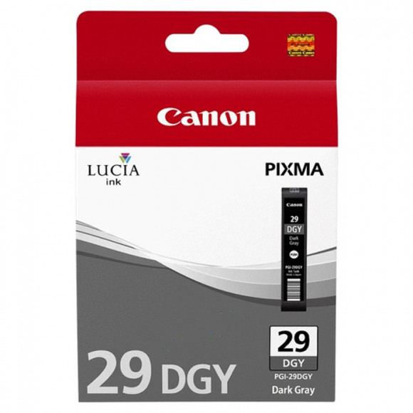 Canon inktcartridge PGI-29DGY, 710 pagina&apos;s, OEM 4870B001, donkergrijs