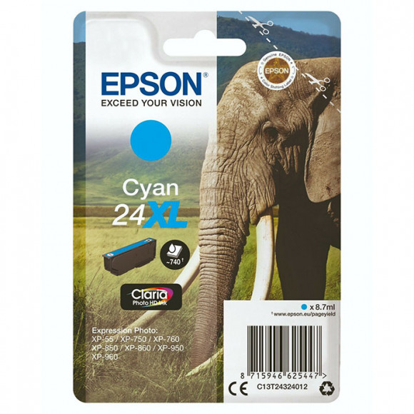 Epson 24xl Cyaan Cartridge