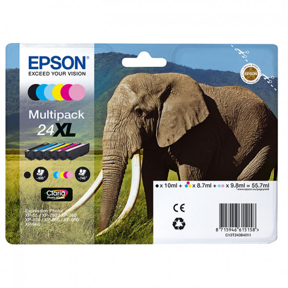 Epson 24xl Multipack Zwart En Kleur Cartridge